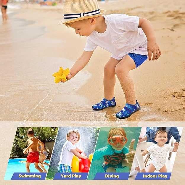 Szybkoschnące buty plażowe do wody dla dzieci