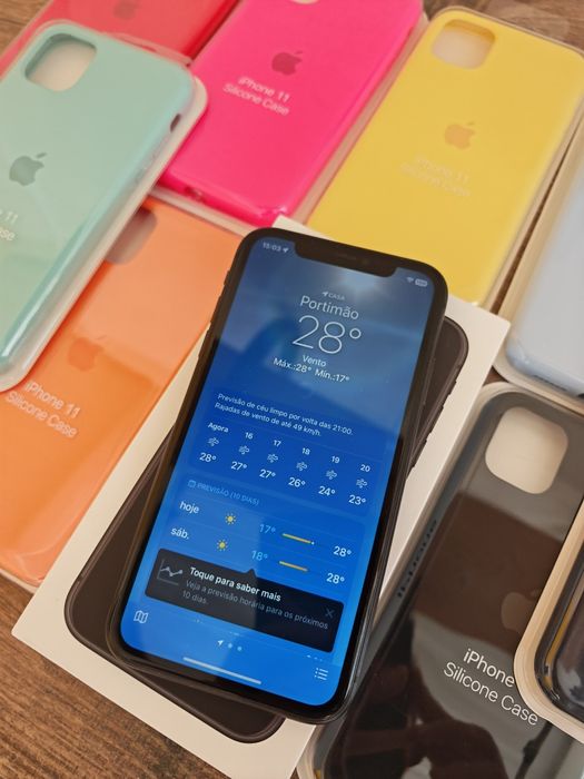 iPhone 11  128GB Preto Bom estado Aceito Retomas