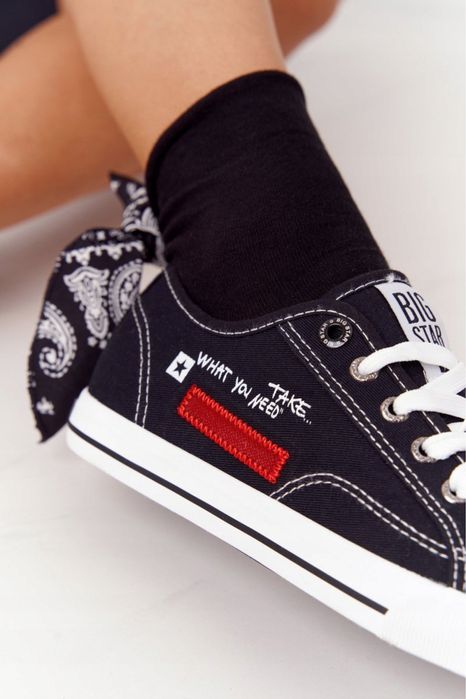 Trampki damskie BIG STAR oryginalne r.37 czarne FF274082