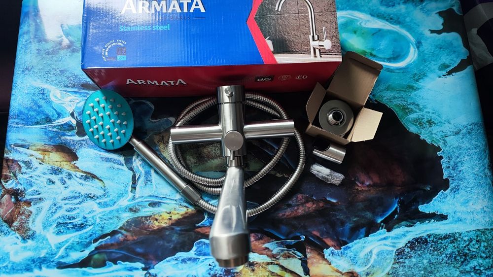 Смеситель для ванны из нержавеющий стали ARMATA SUS-006 (EURO)