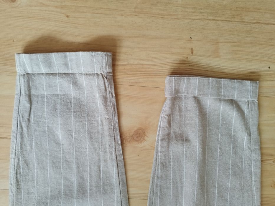 Spodnie premium z lnem paseczki XS-S