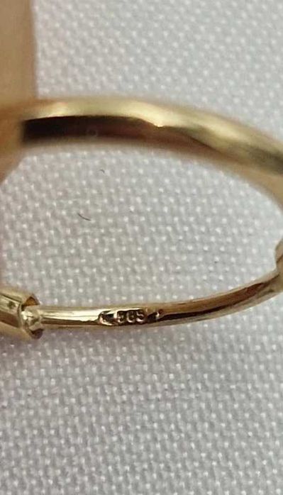 Złote Kolczyki Koła Kółeczka 1 cm próba 585 NOWE / Fajne Okazje
