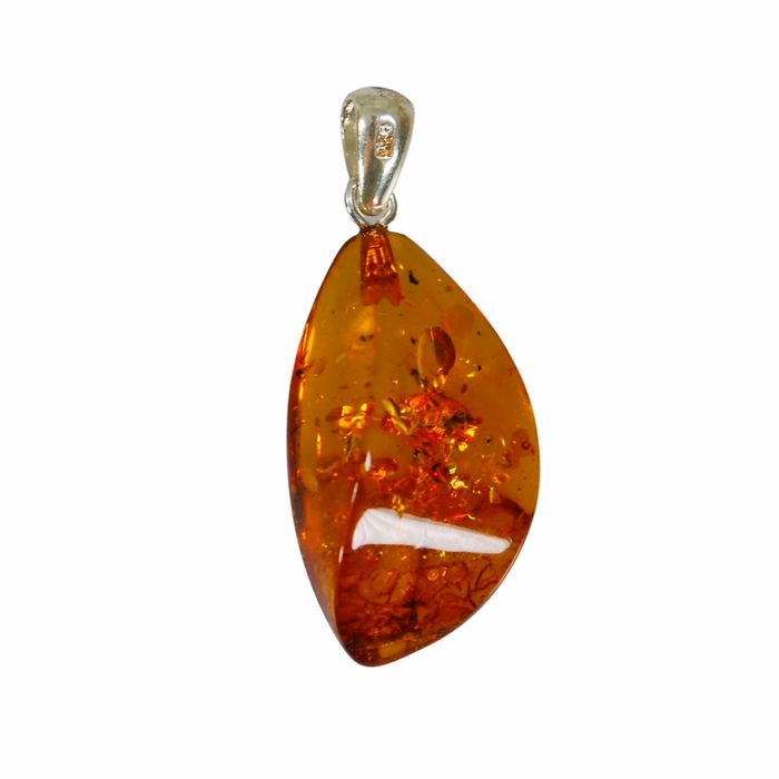 Wisior z koniakowego bursztynu