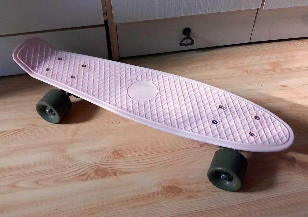 Deskorolka fiszka różowa dla dzieci 56x14,5x13 cm  3lata+