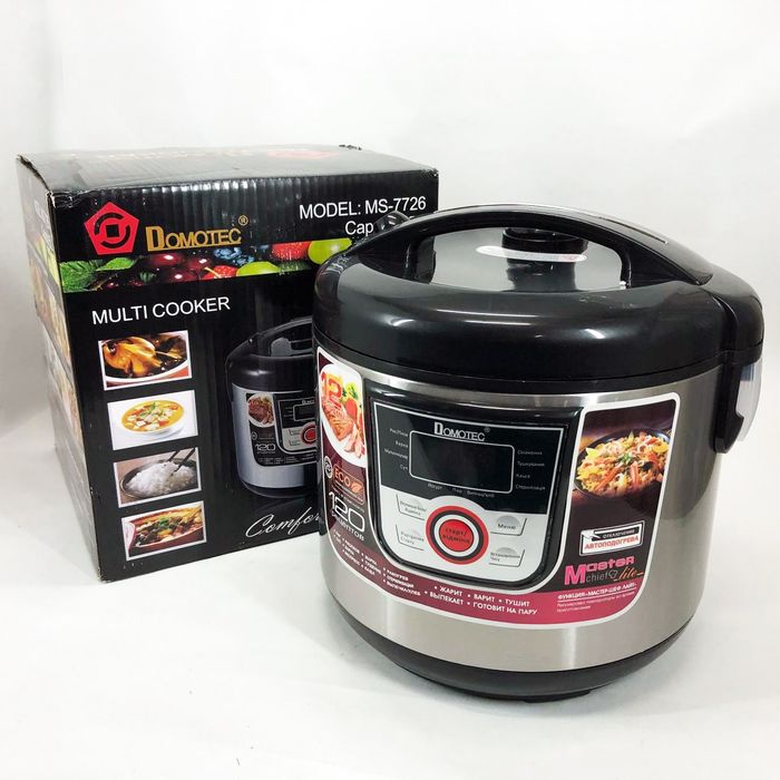 Мультиварка електрична пароварка рисоварка Domotec MS-7726 5л/12 прогр