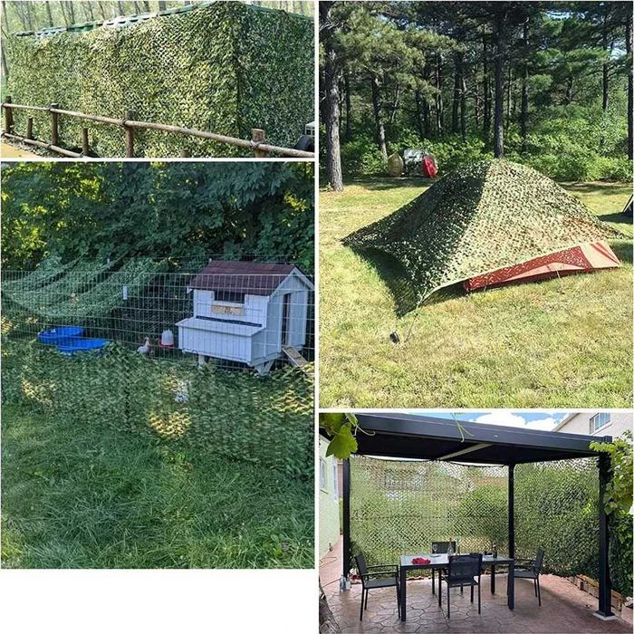 SUPER ZESTAW ! 2w1 Wysokiej Jakości Siatka Maskująca + Pokrowiec Moro