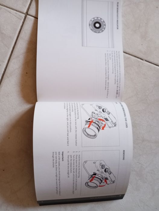 Manual de intruçoes de máquina fotográfia Leica M-A