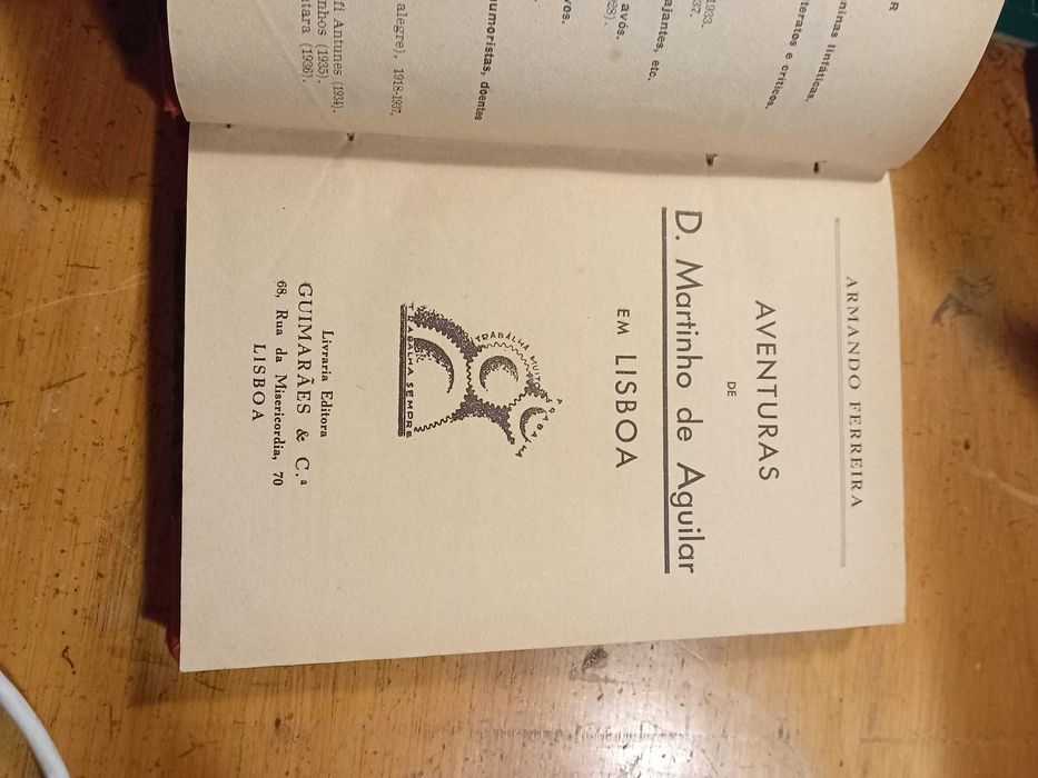 Armando Ferreira, As aventuras de D. Martinho de Aguilar em Lisboa