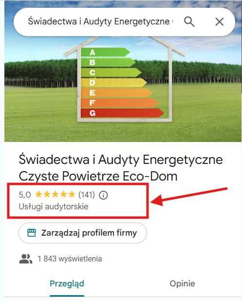 Świadectwo energetyczne  i Audyt Energetyczny, Czyste Powietrze, Moje Ciepło - Dotacje Pompy Ciepła