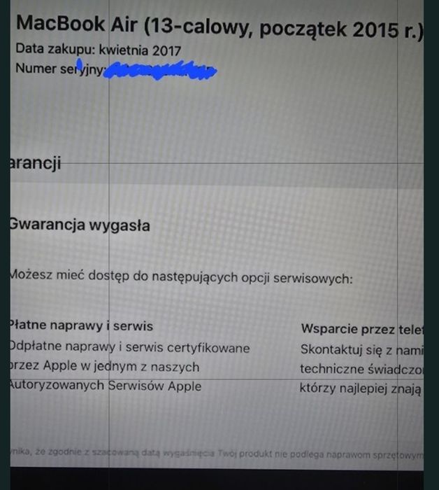 Macbook Air 13' srebrny Monterey zadbany