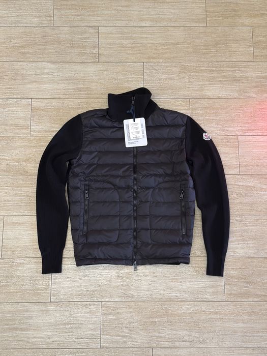 В Україні!!!Кардиган Moncler Knit x Nylon Down|Куртка Монклер S-L
