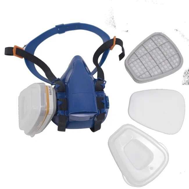 NOVA - Máscara de cartucho com 2 filtros A1P2 R ABS e carvão ativo Dexter