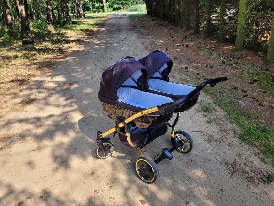 Wózek blizniaczy Junama Diamond 3w1