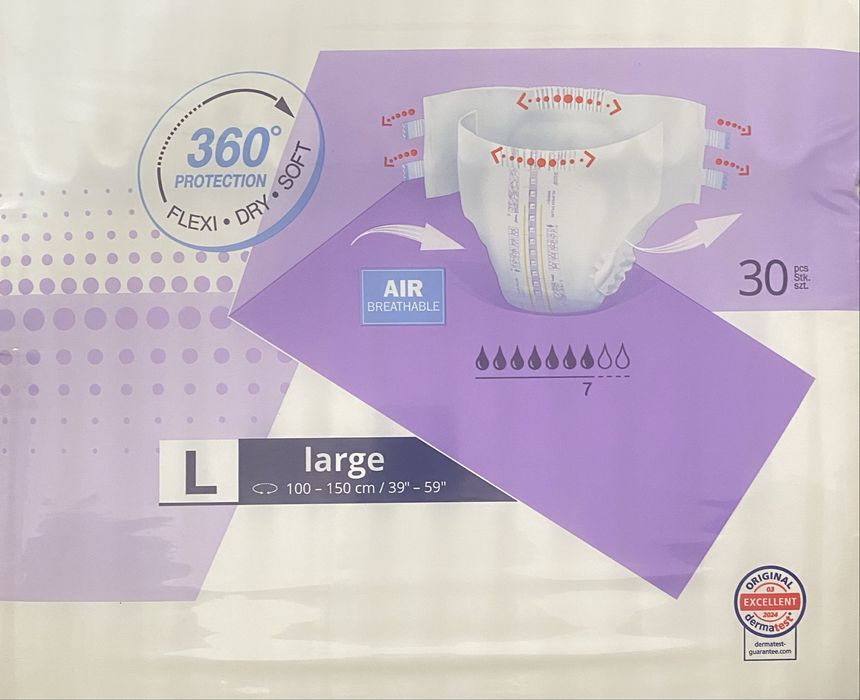 2x paczka pieluchy dla seniora rozmiar L Seni super plus  30 szt w opakowaniy
