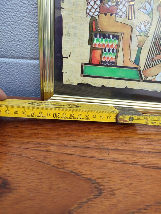 Obraz malowany na Papirusie - Egipt - Design - vintage - B