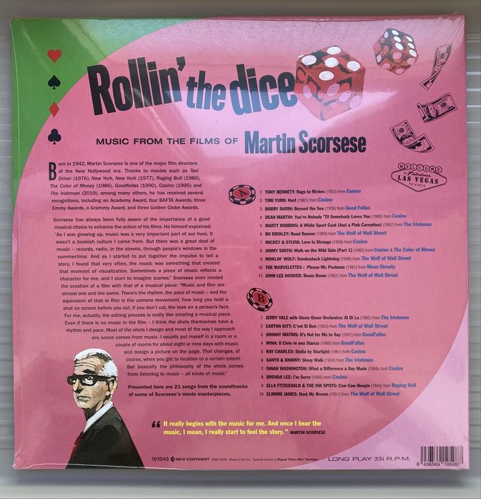 Rollin' the Dice – Martin Scorsese – Vinil 180g – Novo/Selado