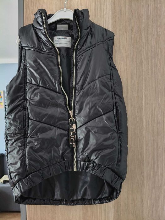 Bezrękawnik dziewczęcy czarny 128 coccordillo