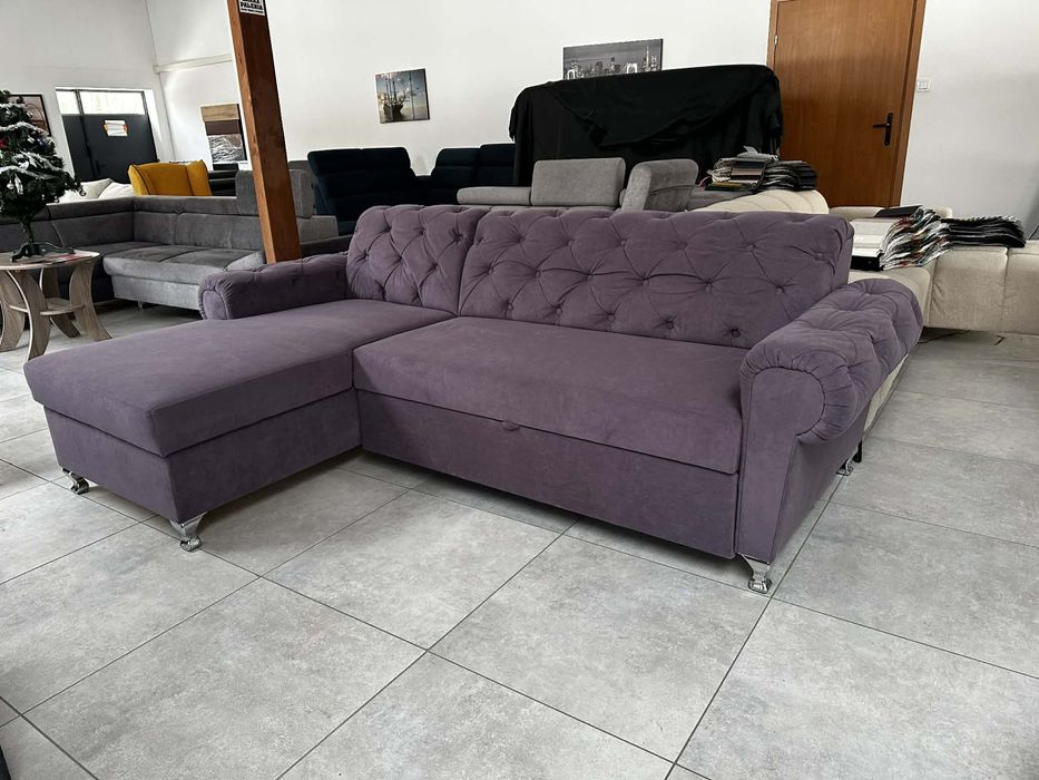 Narożnik w kolorze fioletowym