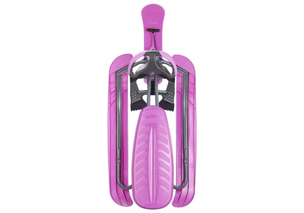 Nartosanki STIGA Snowracer PRO kierownica hamulec zwijacz sznurka pink