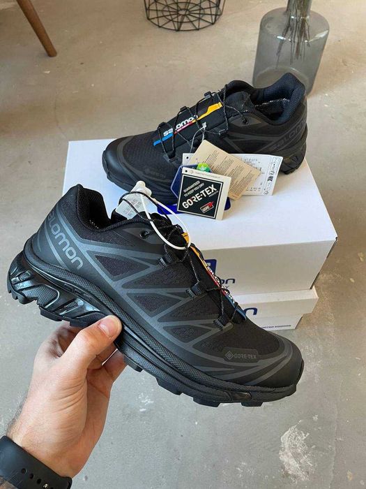 Зимние кроссовки Salomon XT-6 Black Gor-Tex / Водонепроницаемые +термо