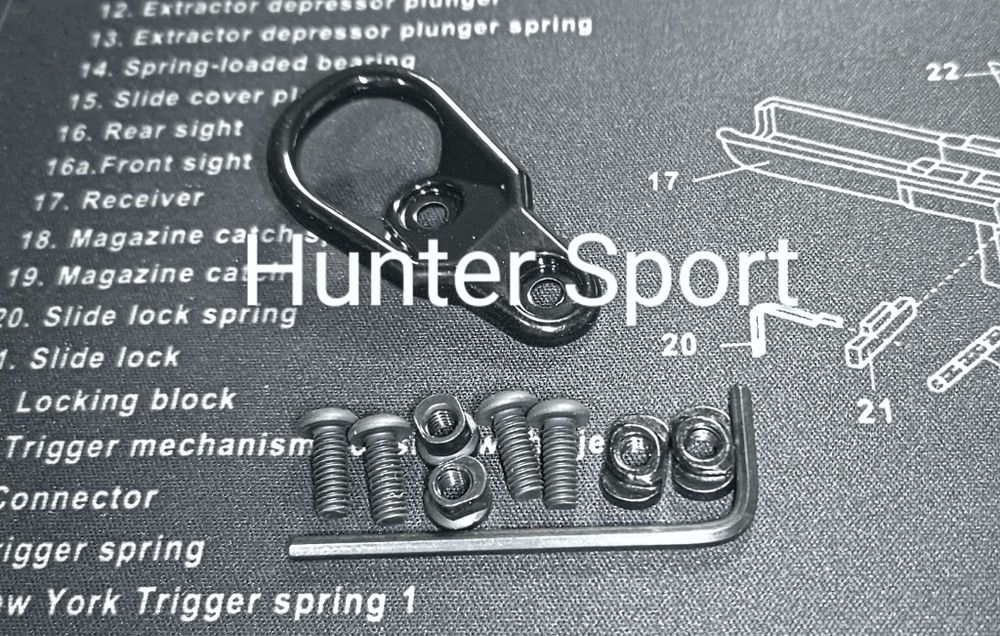 Антабка, база Paraclip, на базу M-lock, Weaver/Picatinny. Qd. АК/AR15