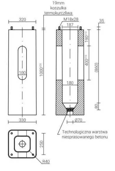 Fundament B-60 ROSA kat 311160