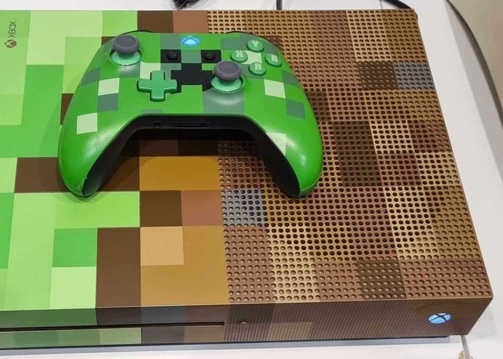 Xbox one s limitowana edycja Minecraft konsola pad Nowy Jasiniec