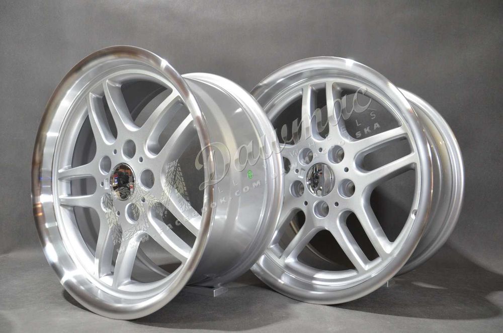 PROMOCJA! Felgi aluminiowe DMC06 17″ 8J ET18 + 9J ET25 5×120 Silver Machine Lip Styling 37 BMW 5 E34, E39, E60 BMW 7 E32, E38, E65