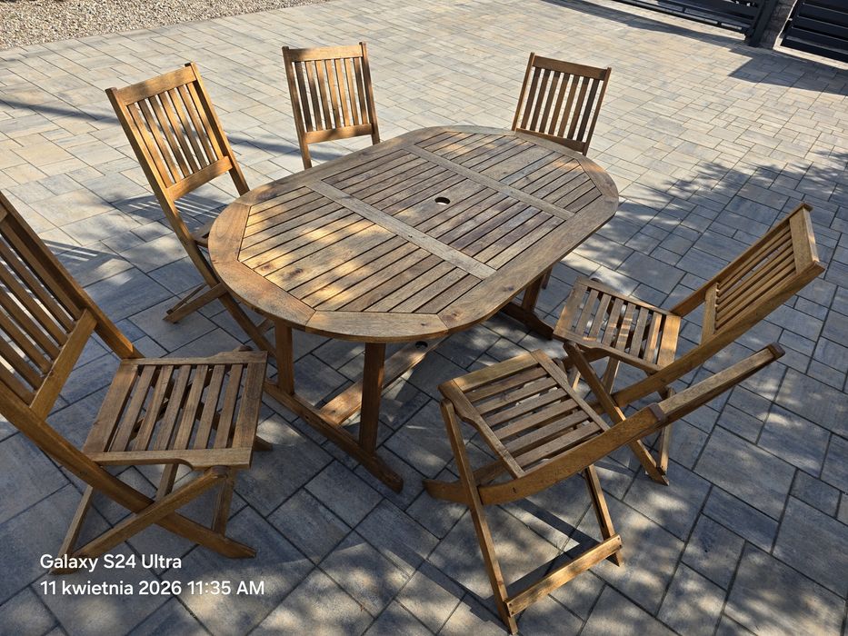 Zestaw mebli  ogrodowych dł. 160cm. szer. 80 cm.