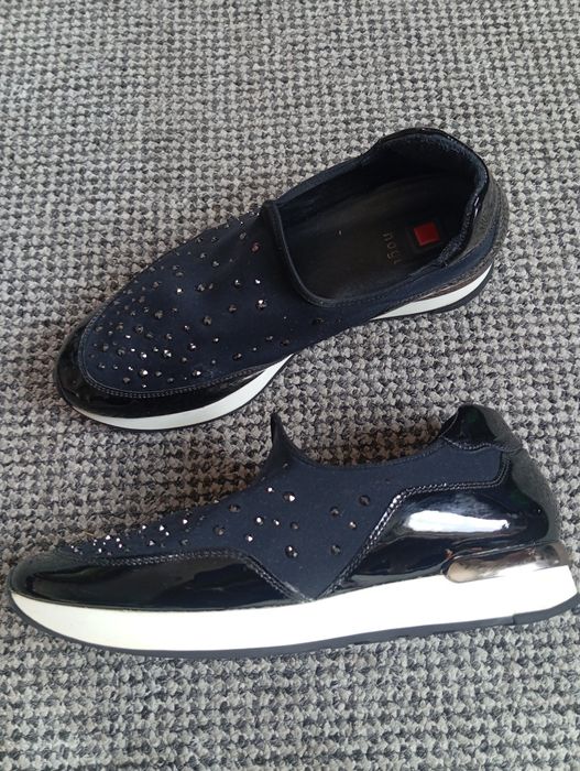 wsuwane półbuty typu slipper austriackiej marki Högl r. 40, 41