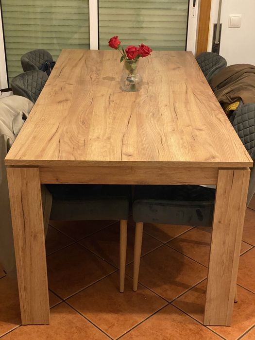 Mesa de jantar 90x190 extensível para 90x280