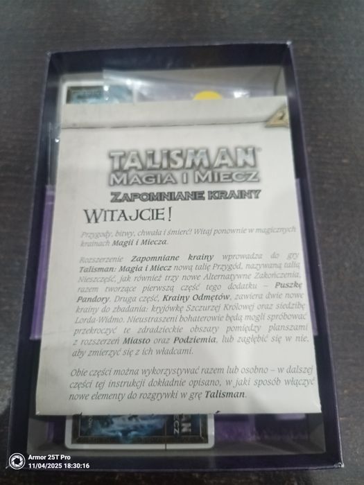 Talisman Magia i Miecz Zapomniane Krainy nowy dodatek gra planszowa