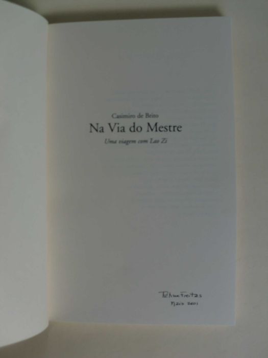 Na Via do Mestre
de Casimiro de Brito