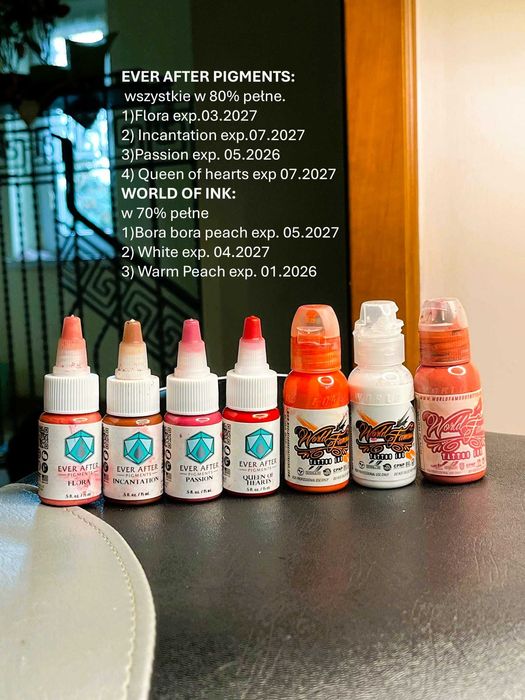 Pigmenty do makijażu permanentnego ust