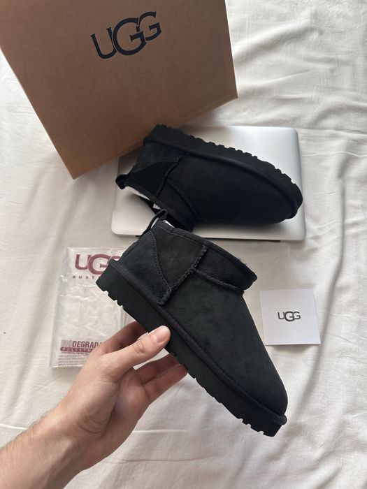 Уггі Ugg Ultra Mini Black Угг 36-45 Унісекс