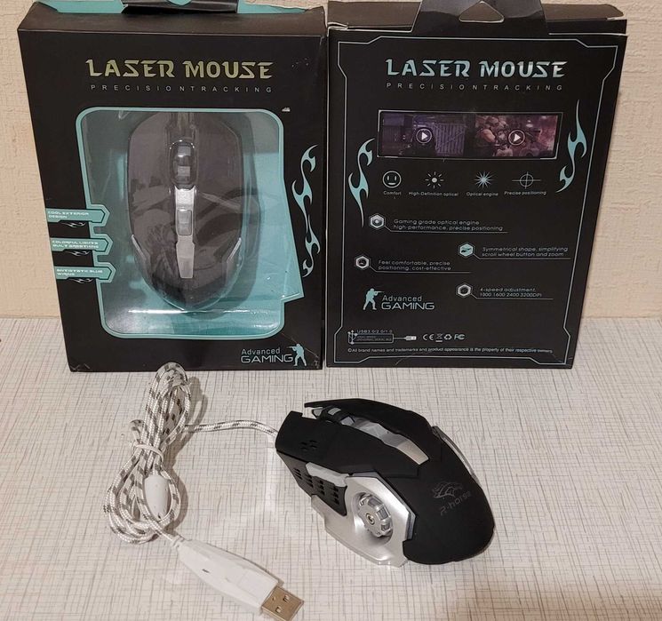 Мышка проводная GAMING MOUSE с подсветкой  / Геймерская мышь /