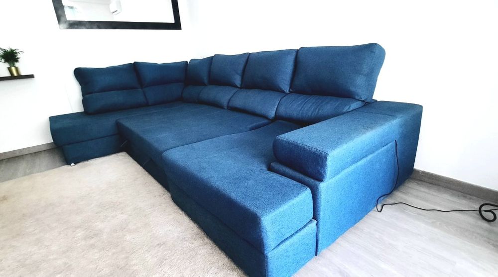 Sofá modular azul