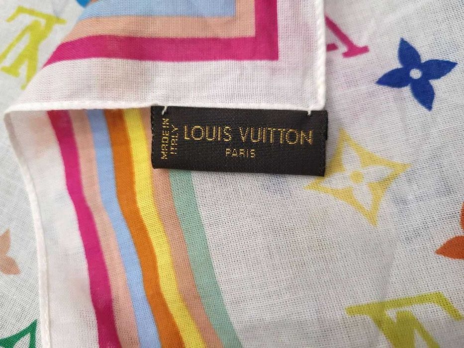 Платок бандана с разноцветной монограммой Louis Vuitton Оригинал