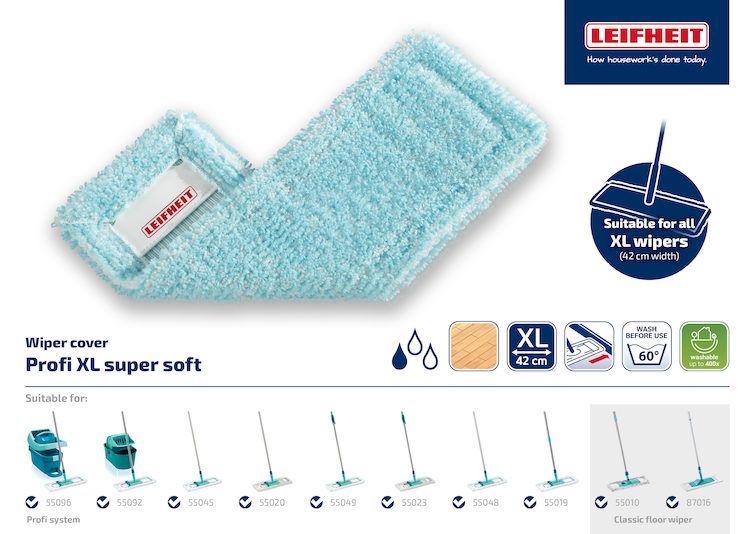 Zestaw 2 szt nakładek do mopa marki Leifheit