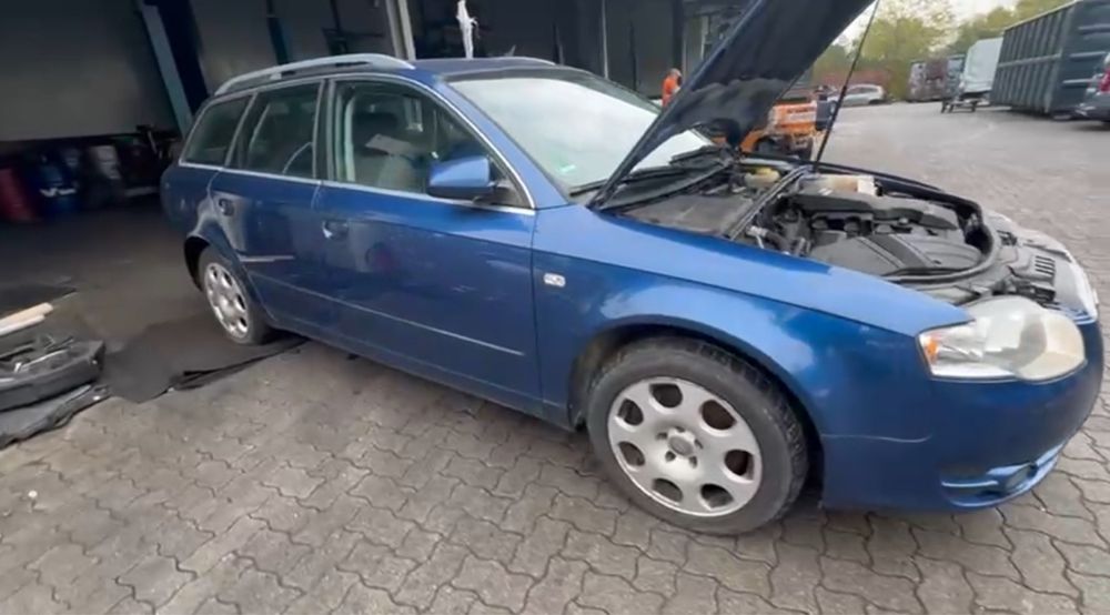 Audi A4 B7 Авторозборка запчастини Акпп Мотор Бампер Крило Фара А4