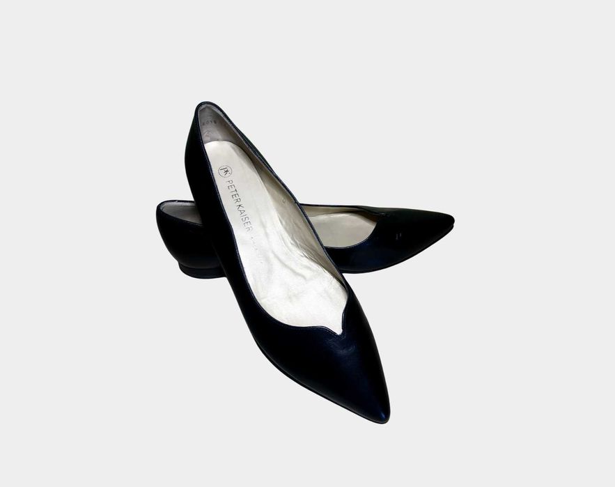 Шкіряні туфлі на низьких підборах на стопу 26,5 см, бренд Peter Kaiser