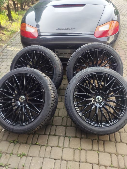 Fabrycznie nowe koła zimowe alufelgi czarne z nowymi czujnikami ciśnienia 20 5x112  Mercedes GLC/ GLC c253 coupe 245/45/20 + 275/40/20 dostawa GRATIS
