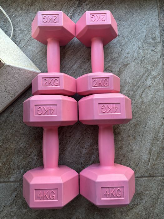 Hantle hex 2x2kg i 2x4kg zestaw 4 sztuk