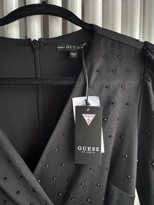 Nowa, elegancja sukienka Guess rozm. S czarna