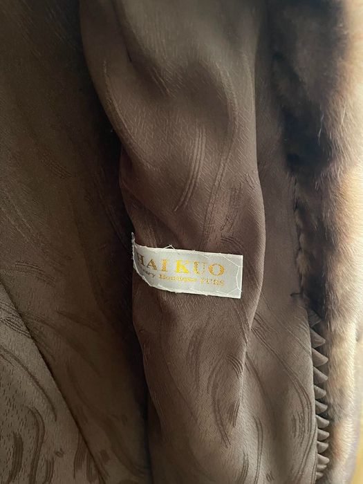 Шуба норкова коричнева.