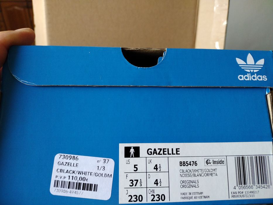 Adidas Gazelle, New in Box