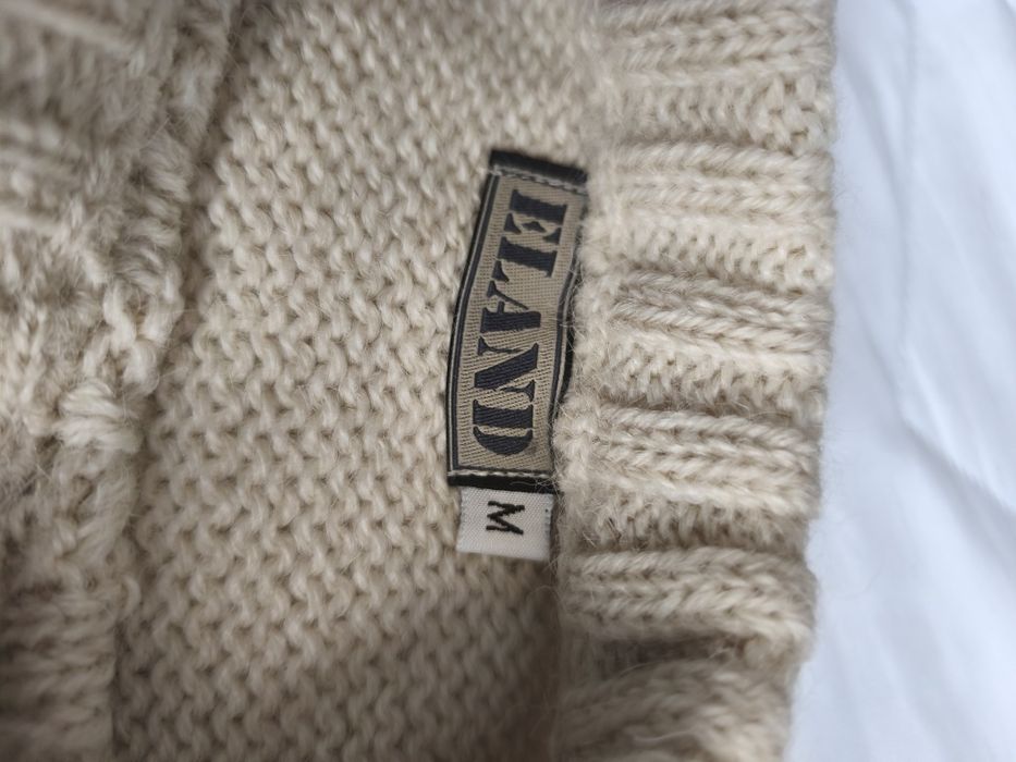 Sweter męskie 50% wełna jak nowy warkocze M