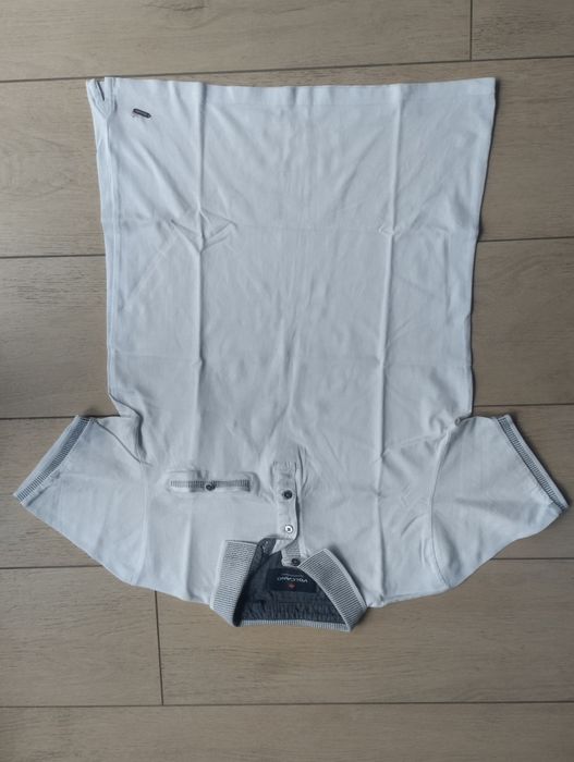Polo T-shirt koszulka Volcano krótki rękaw biały r. S