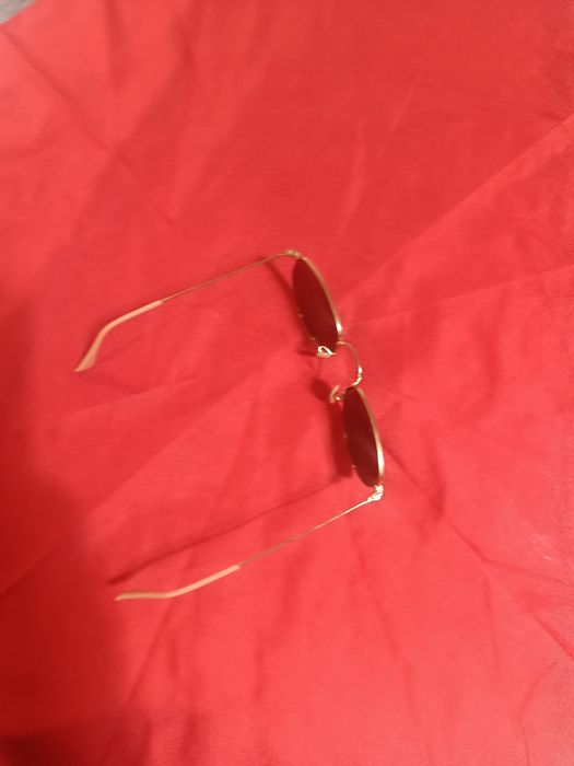 Ray ban óculos de sol lente verde armação dourada