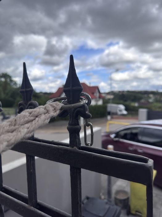 Fotel wiszący / hamak boho – makrama – do ogrodu, na taras lub balkon